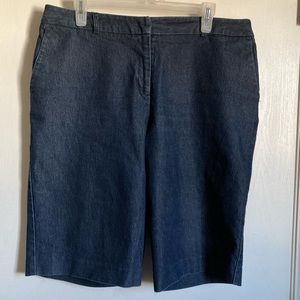 🌞Josephine Chaus Dark Wash High Rise Bermuda Denim Shorts #RW